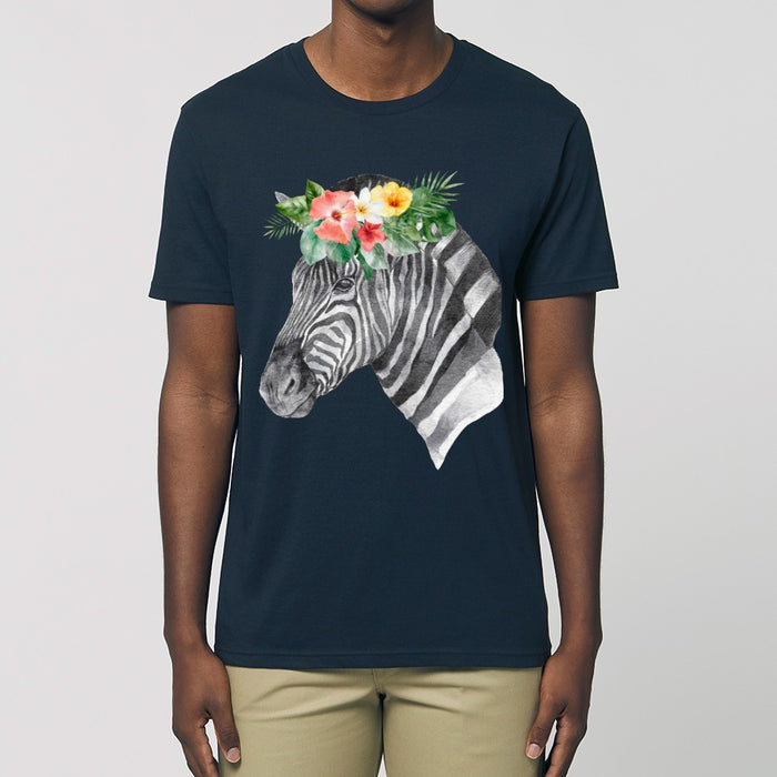 T-Shirt - Floral Zebra - Print On It