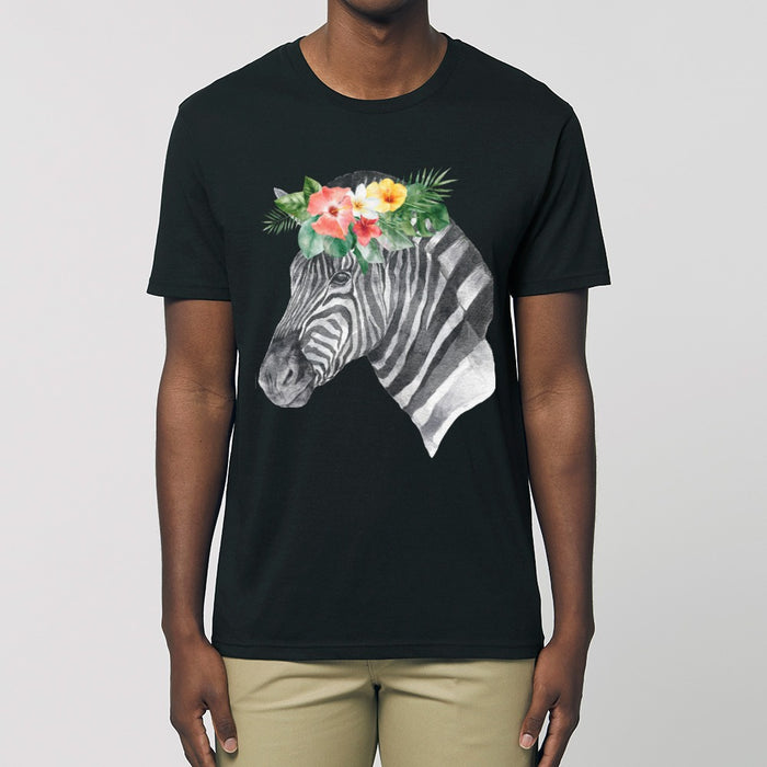 T-Shirt - Floral Zebra - Print On It