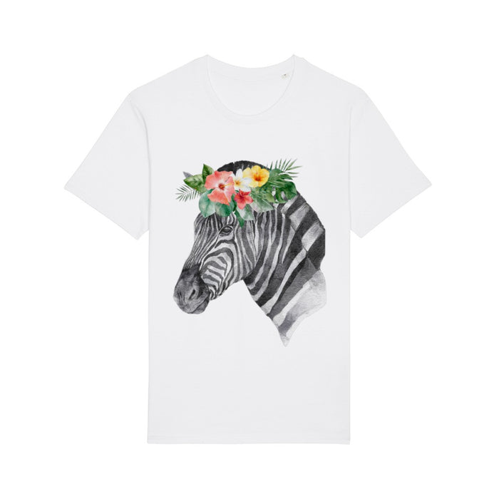 T-Shirt - Floral Zebra - Print On It