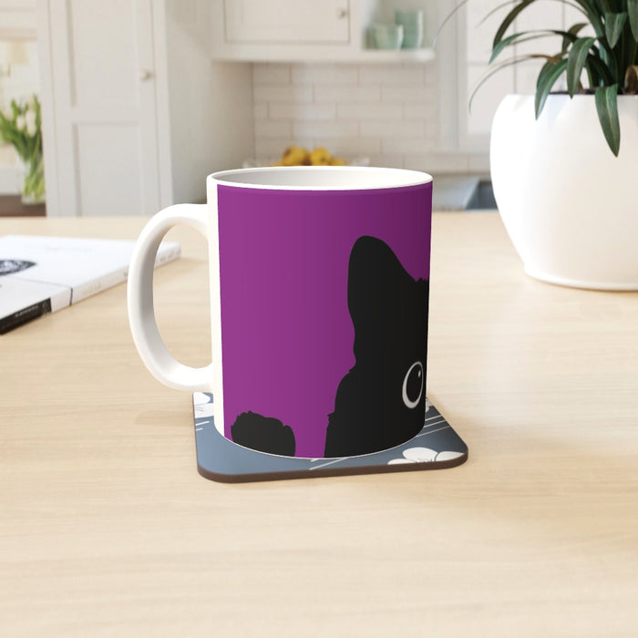 11oz Mug - Kitty Purple - Print On It