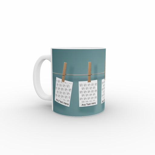 Personalised 11oz Ceramic Mug - Photo String - Print On It