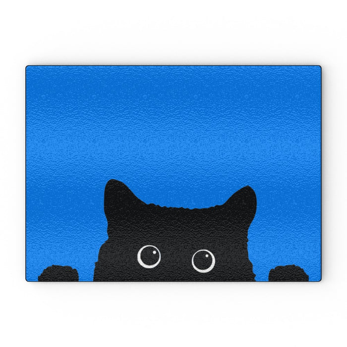 Glass Chopping Boards - Kitty Blue - Print On It