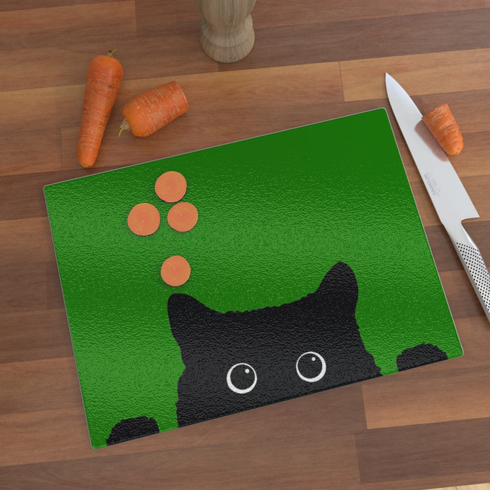 Glass Chopping Boards - Kitty Green - Print On It