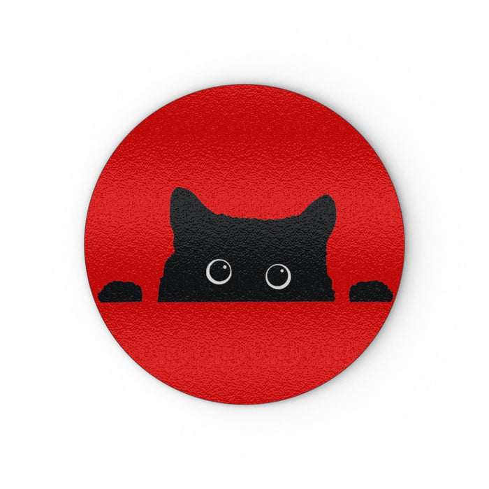 Glass Chopping Boards - Kitty Red - Print On It