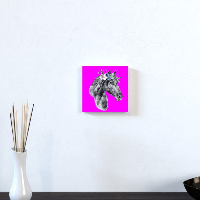 Wall Canvas - Floral Horse - Print On It