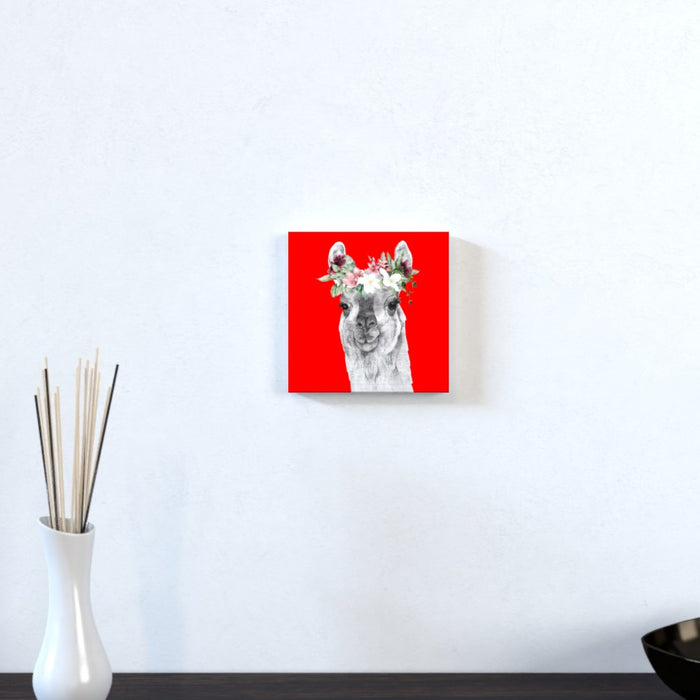 Wall Canvas - Floral Lama - Print On It