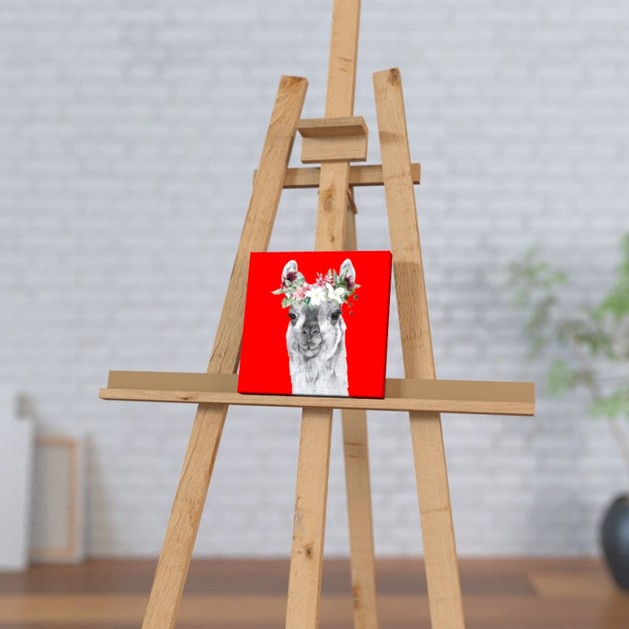 Wall Canvas - Floral Lama - Print On It