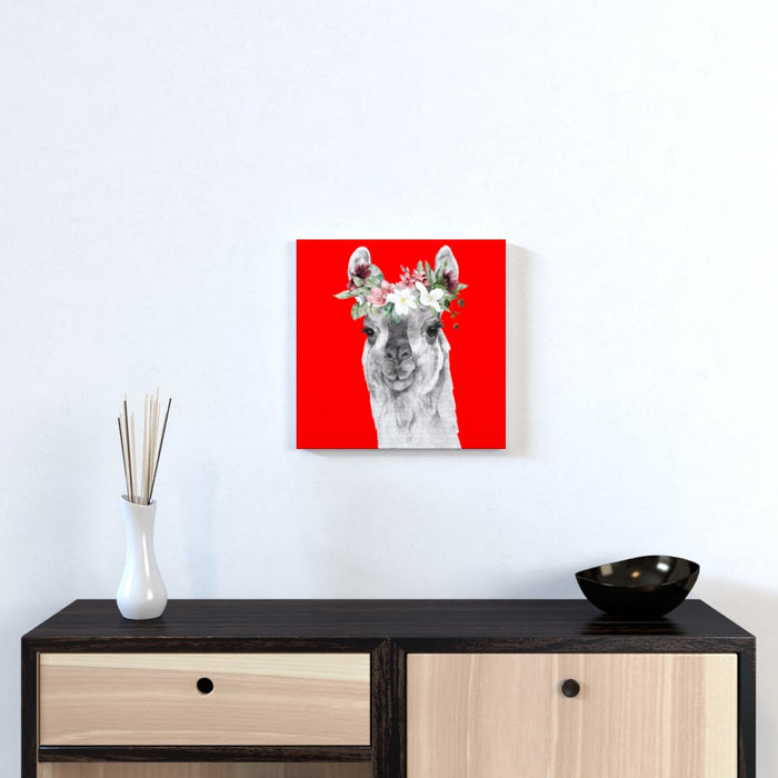 Wall Canvas - Floral Lama - Print On It