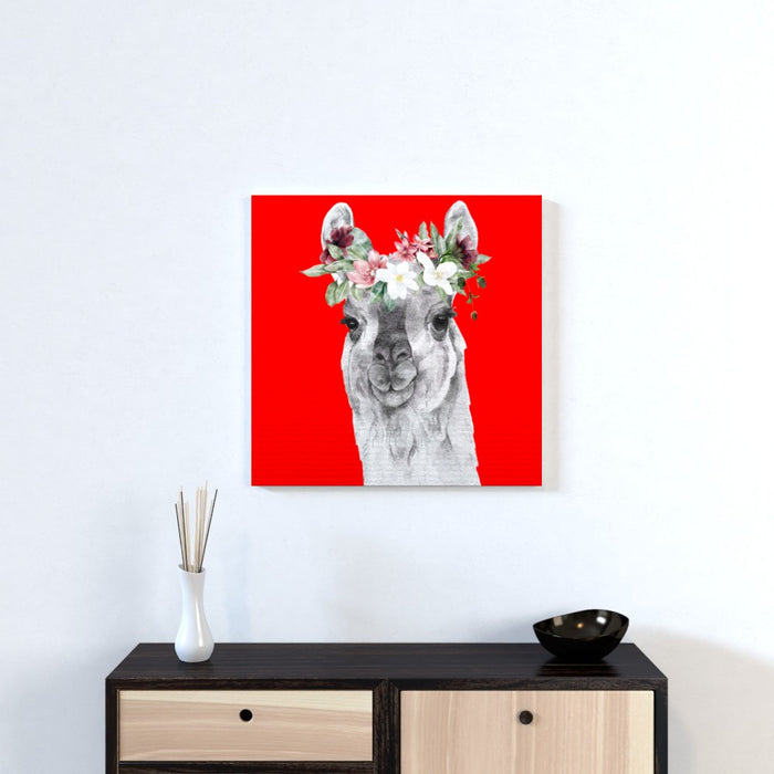 Wall Canvas - Floral Lama - Print On It