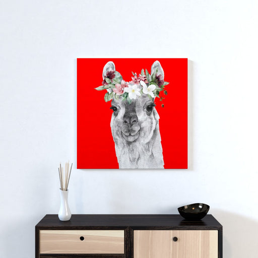 Wall Canvas - Floral Lama - Print On It