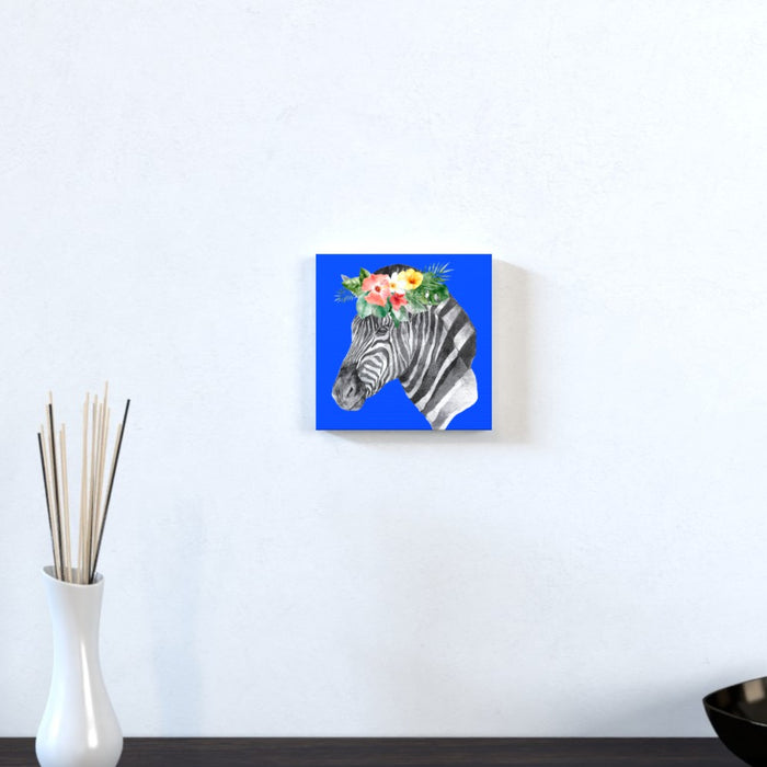 Wall Canvas - Floral Zebra - Print On It