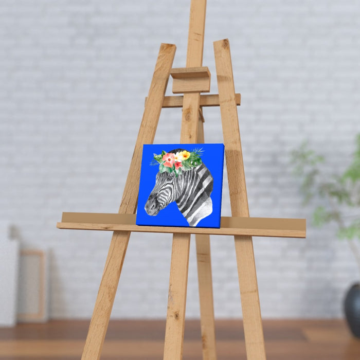 Wall Canvas - Floral Zebra - Print On It