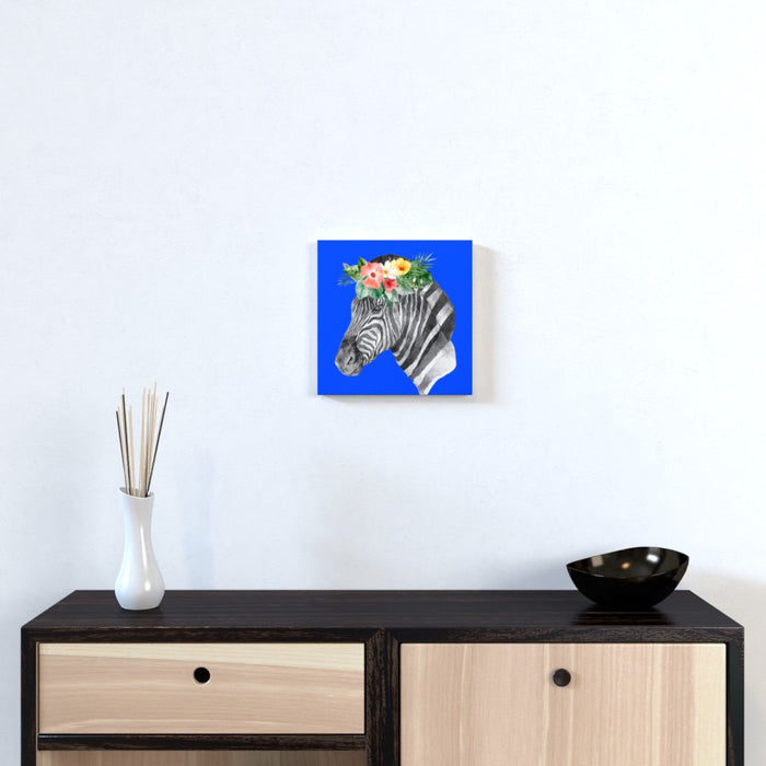 Wall Canvas - Floral Zebra - Print On It