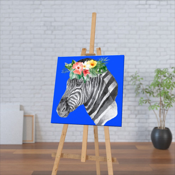 Wall Canvas - Floral Zebra - Print On It