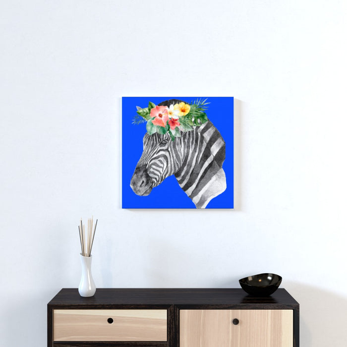 Wall Canvas - Floral Zebra - Print On It