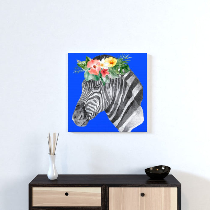 Wall Canvas - Floral Zebra - Print On It