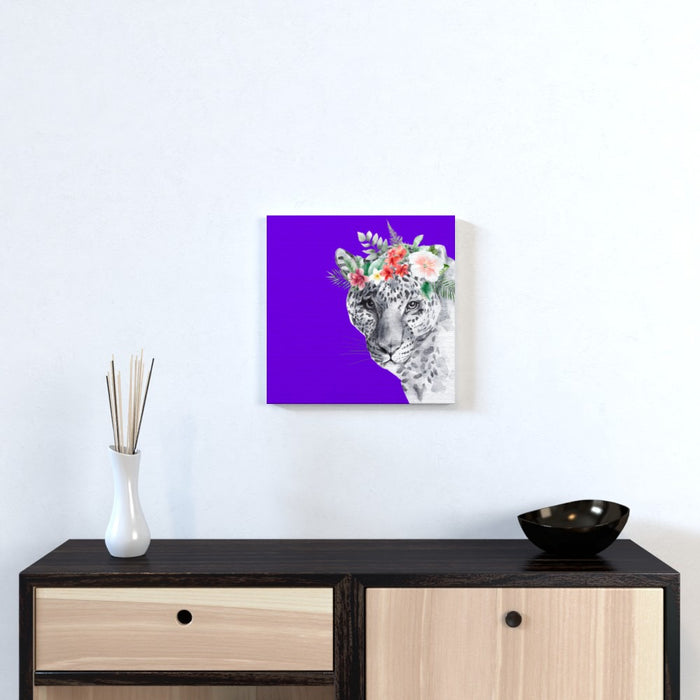 Wall Canvas - Floral Leopard - Print On It