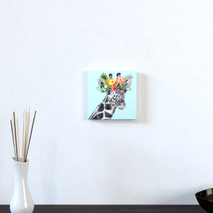 Wall Canvas - Floral Giraffe - Print On It