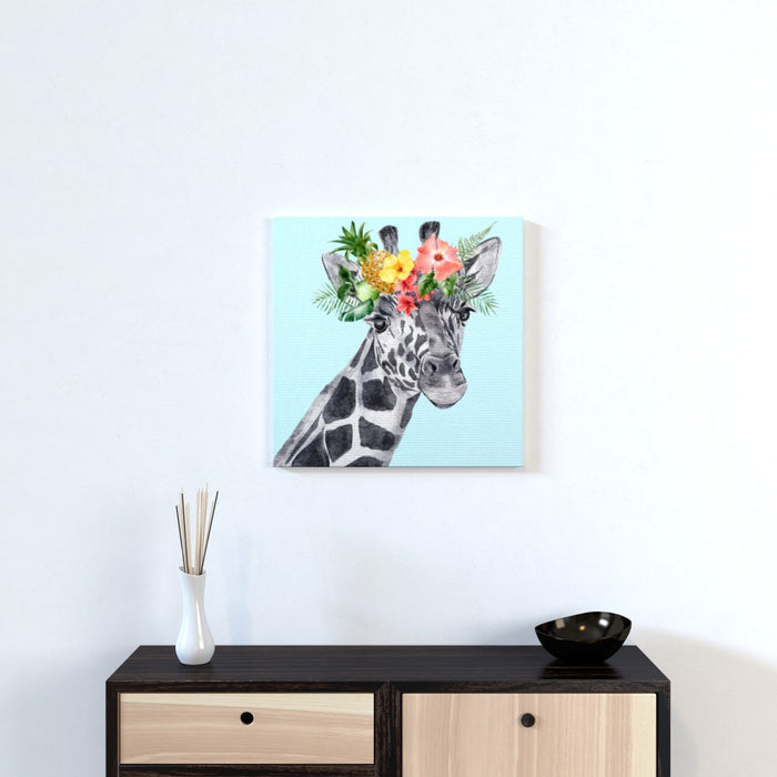 Wall Canvas - Floral Giraffe - Print On It