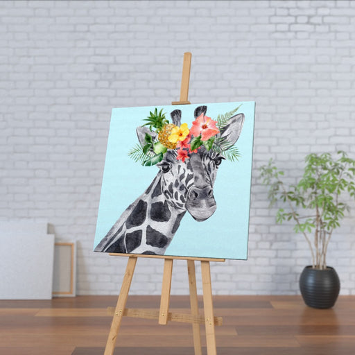 Wall Canvas - Floral Giraffe - Print On It