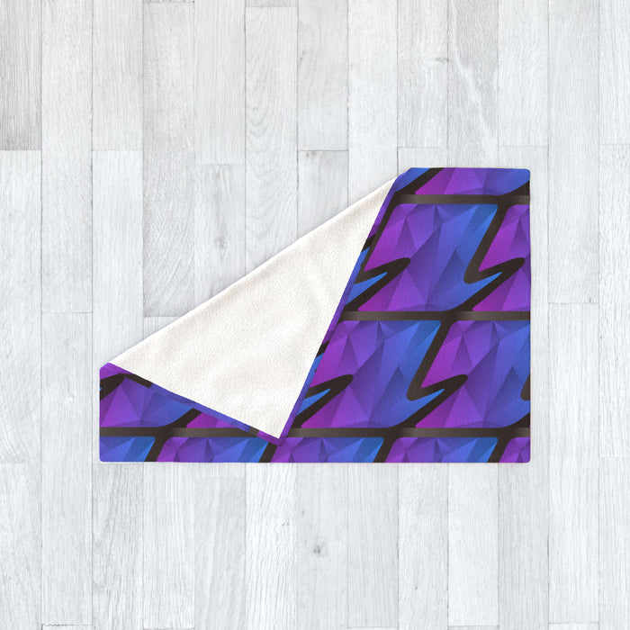 Blanket - Abstract Waves Blue/Purple - printonitshop