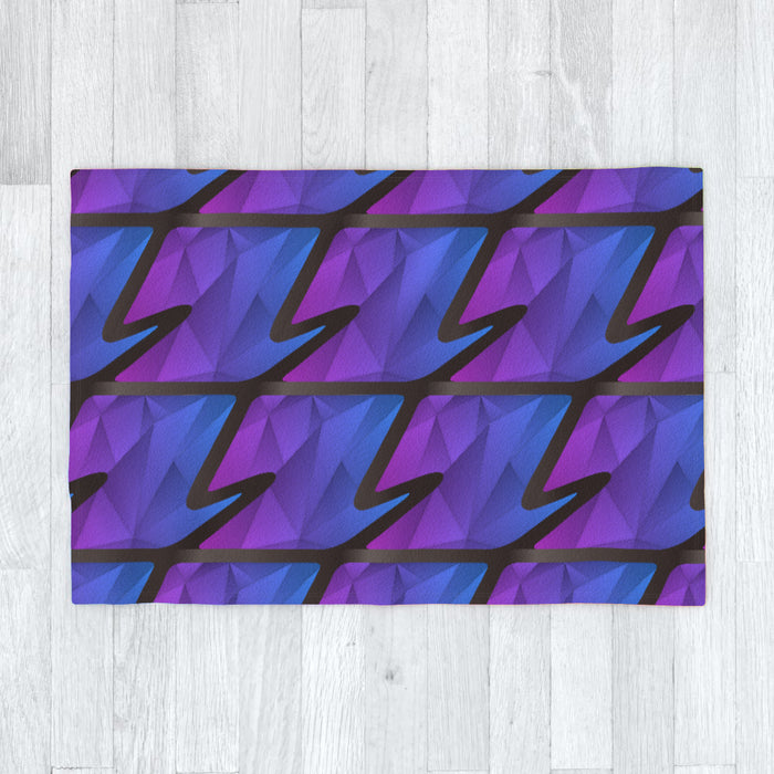 Blanket - Abstract Waves Blue/Purple - printonitshop