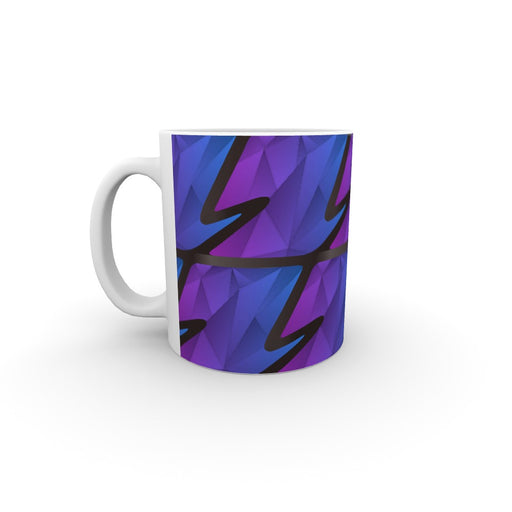 11oz Ceramic Mug - Abstract Waves Blue/Purple - printonitshop