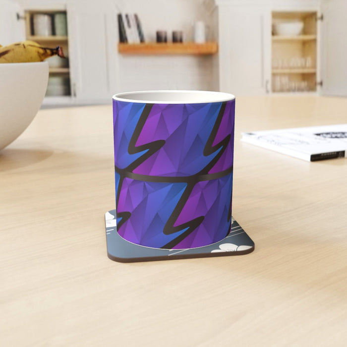 11oz Ceramic Mug - Abstract Waves Blue/Purple - printonitshop