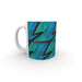 11oz Ceramic Mug - Abstract Waves Blue/Green - printonitshop