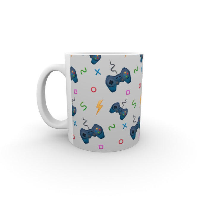 11oz Ceramic Mug - Pale Grey Gaming - printonitshop