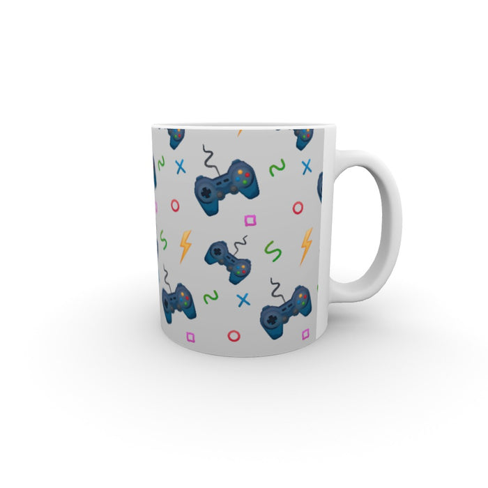 11oz Ceramic Mug - Pale Grey Gaming - printonitshop