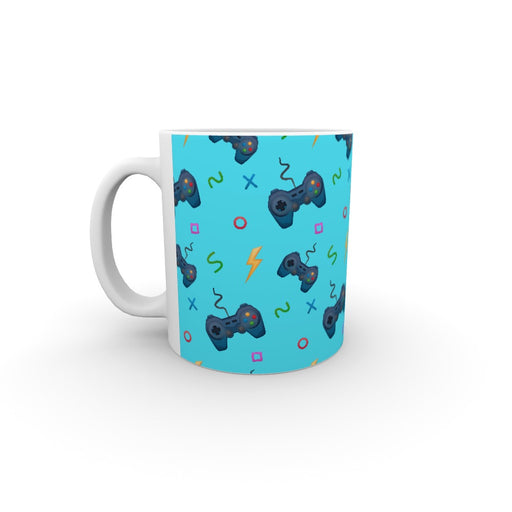 11oz Ceramic Mug - Pale Blue Gaming - printonitshop