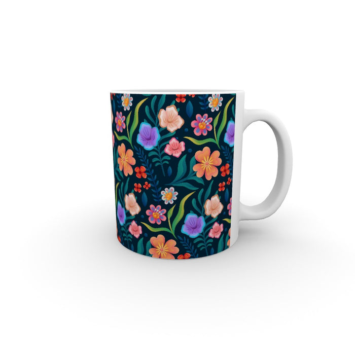 11oz Ceramic Mug - Very Floral - printonitshop