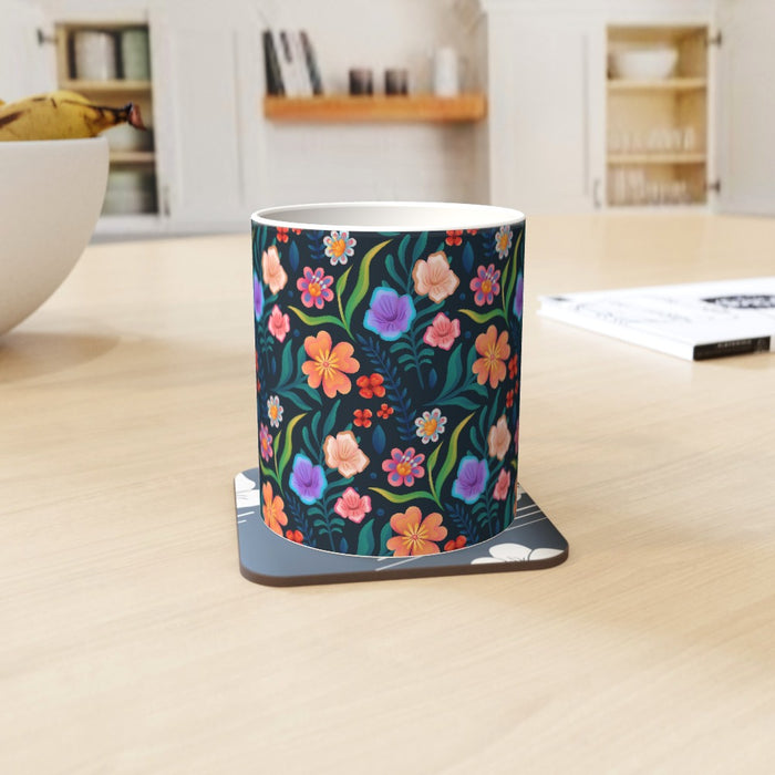 11oz Ceramic Mug - Very Floral - printonitshop