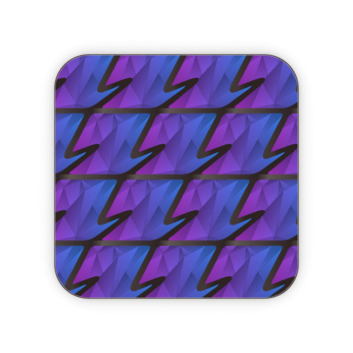 Coasters - Abstract Waves Blue/Purple - printonitshop