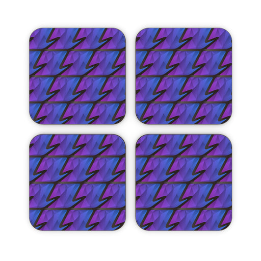 Coasters - Abstract Waves Blue/Purple - printonitshop