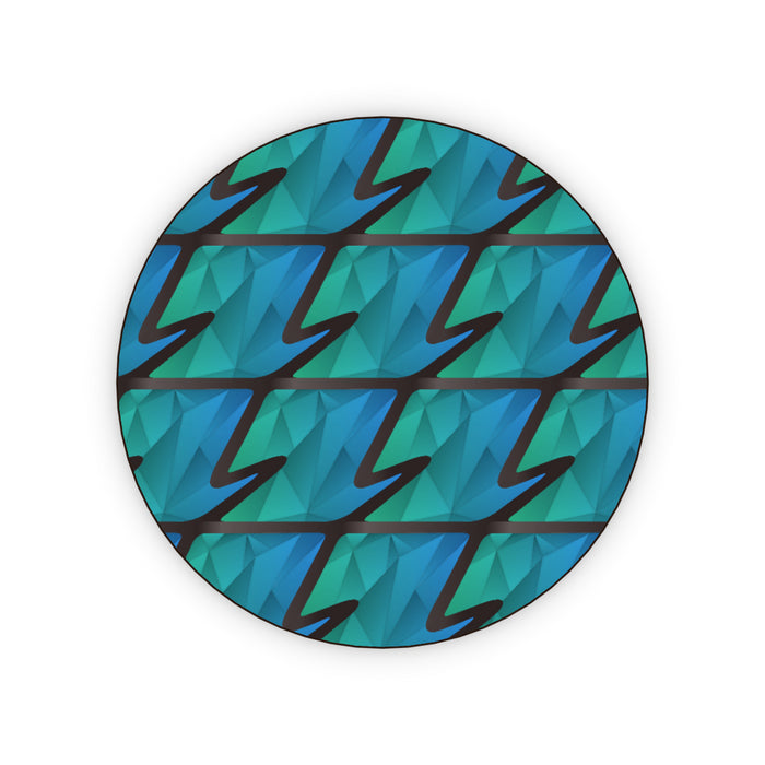 Coasters - Abstract Waves Blue/Green - printonitshop