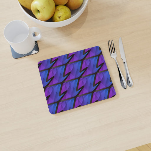 Placemat - Abstract Waves Blue/Purple - printonitshop