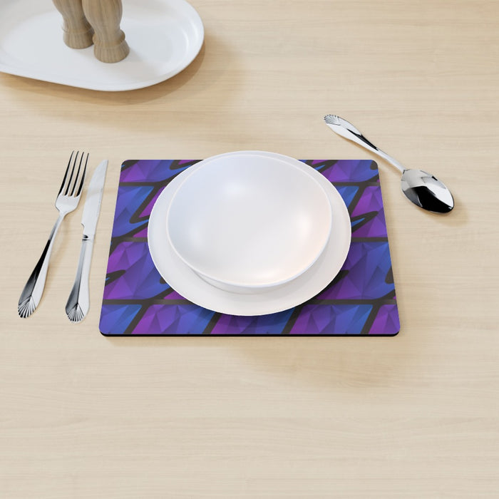 Placemat - Abstract Waves Blue/Purple - printonitshop