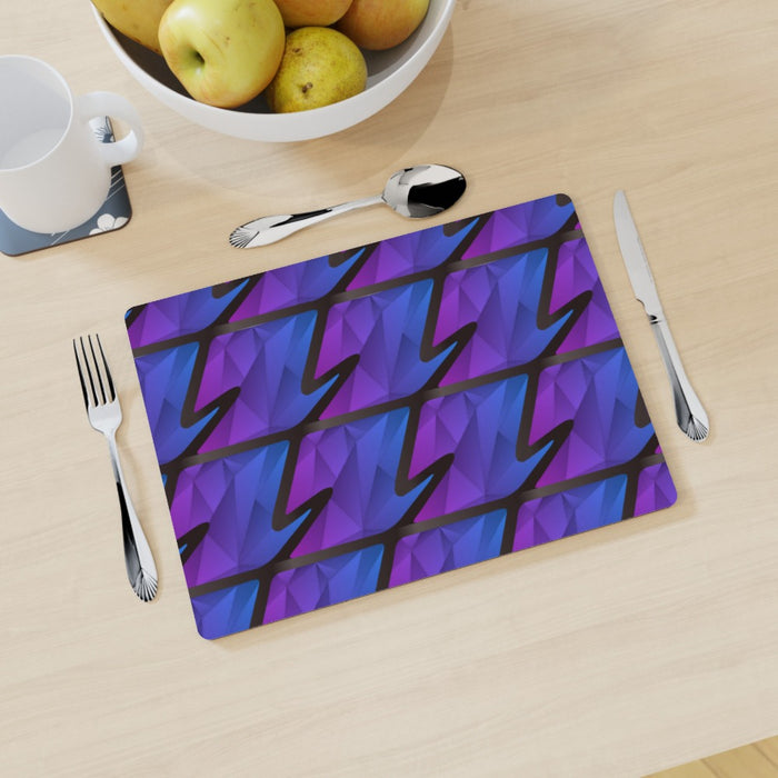 Placemat - Abstract Waves Blue/Purple - printonitshop