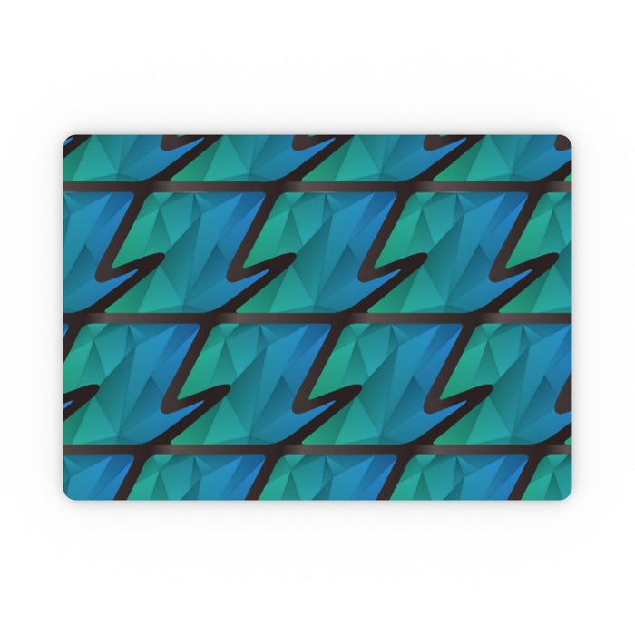 Placemat - Abstract Waves Blue/Green - printonitshop