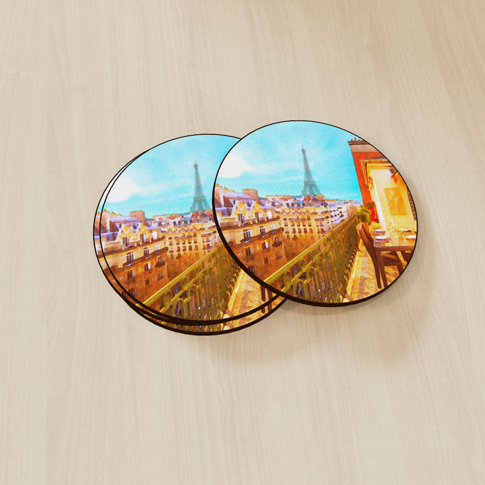 Coasters - Paris View - printonitshop