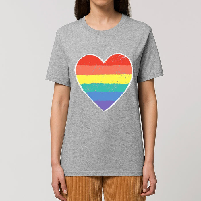 T - Shirt - Rainbow Heart - Print On It