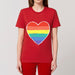 T - Shirt - Rainbow Heart - Print On It