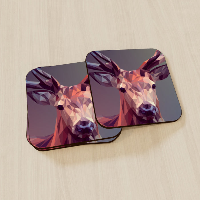 Coasters - Vector Deer - printonitshop