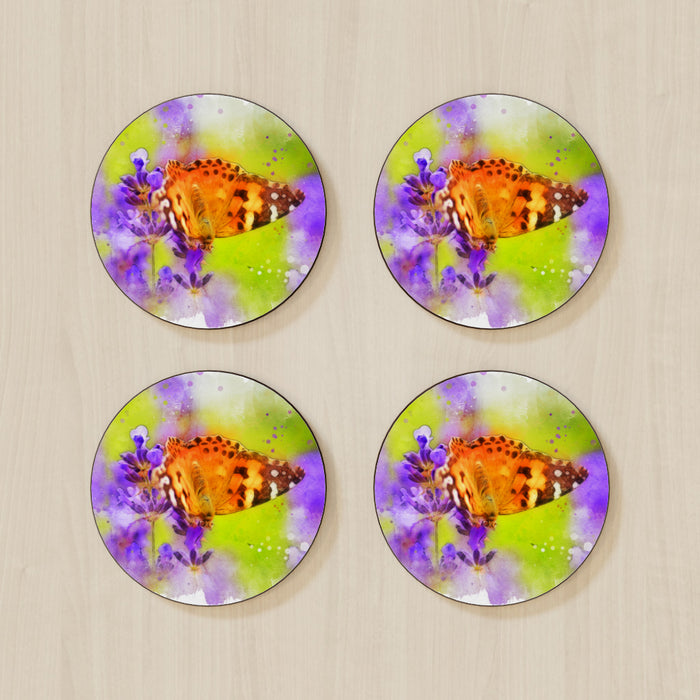 Coasters - Watercolour Butterfly - printonitshop