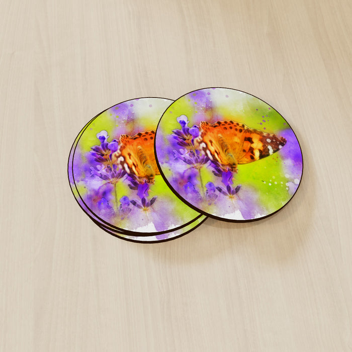 Coasters - Watercolour Butterfly - printonitshop