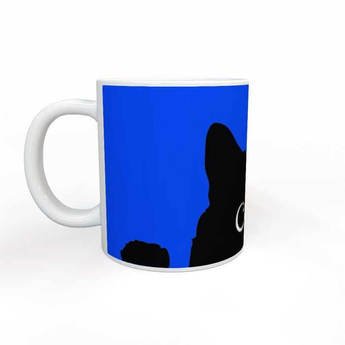 20oz Jumbo Mug - Kitty Bright Blue - Print On It