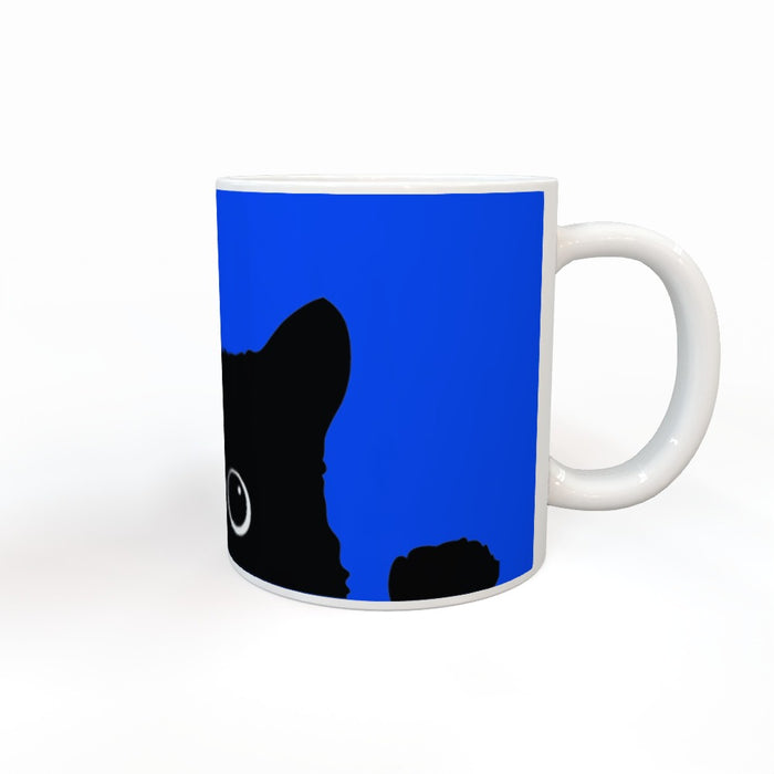 20oz Jumbo Mug - Kitty Bright Blue - Print On It