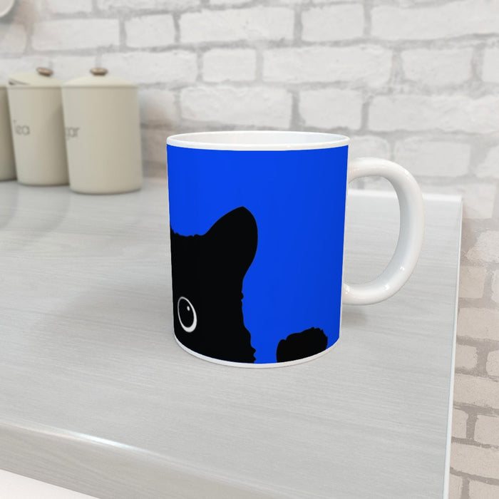 20oz Jumbo Mug - Kitty Bright Blue - Print On It